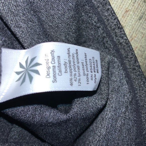 Athleta In Fusion Flap Pocket yoga Pants Sz S Gray Stretch gym workout 964515 - Picture 8 of 9